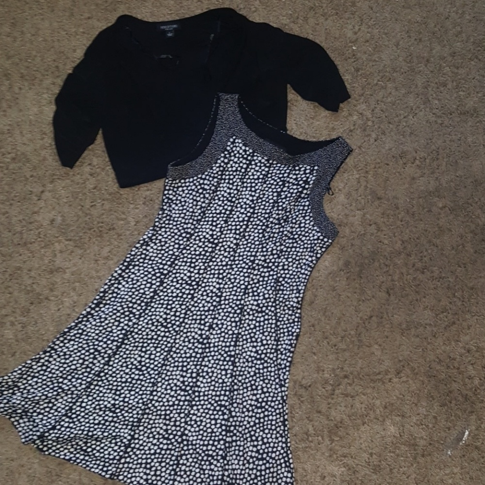 Dress with cardigan